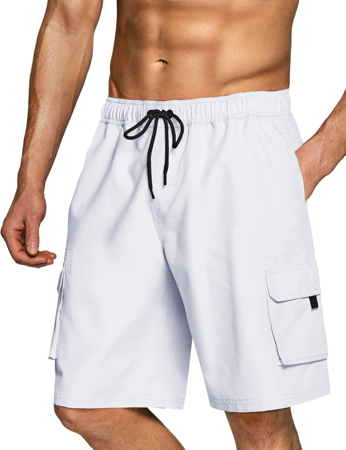 Men'S Swim Trunks, Quick Dry Swimming Beach Board Shorts, Lightweight Swimwear Bathing Suits with Pockets