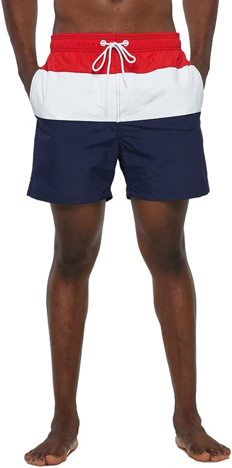 Mens Swim Trunks with Mesh Lining Quick Dry Beach Shorts Swimming Bathing Suits