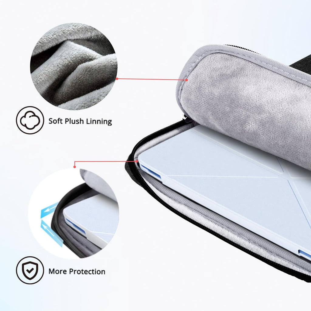 Laptop Case Sleeve for Men Women Chromebook Case Compatible with Macbook Air/Pro Lenovo Surface HP Dell ASUS Acer, 14 Inch, Black