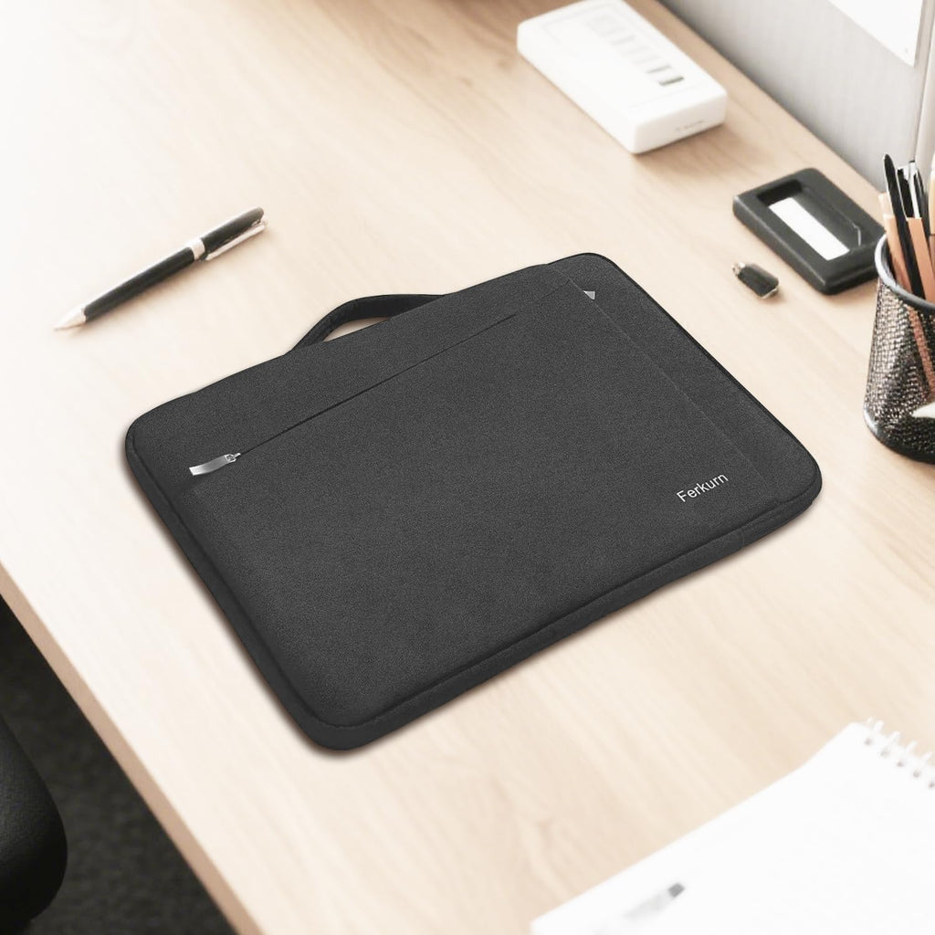 Laptop Case Sleeve for Men Women Chromebook Case Compatible with Macbook Air/Pro Lenovo Surface HP Dell ASUS Acer, 14 Inch, Black