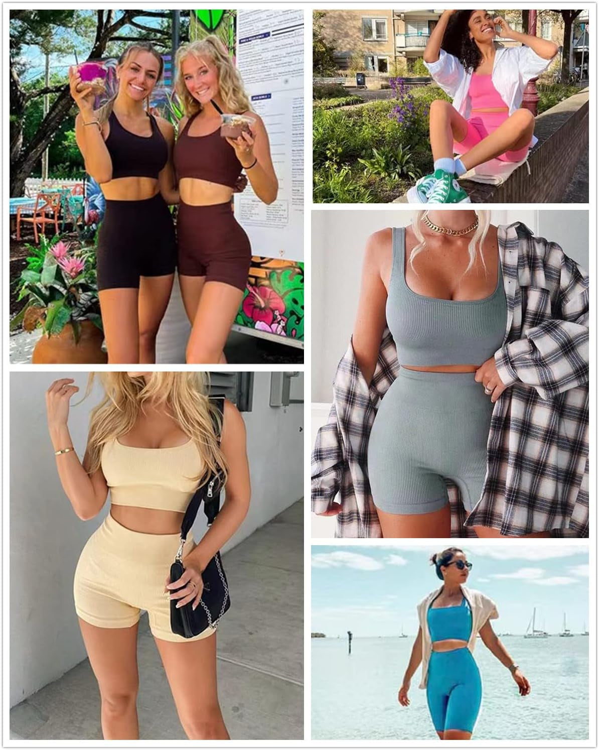 Cute YOGA Workout Set - 2 Piece Women'S Workout Outfits