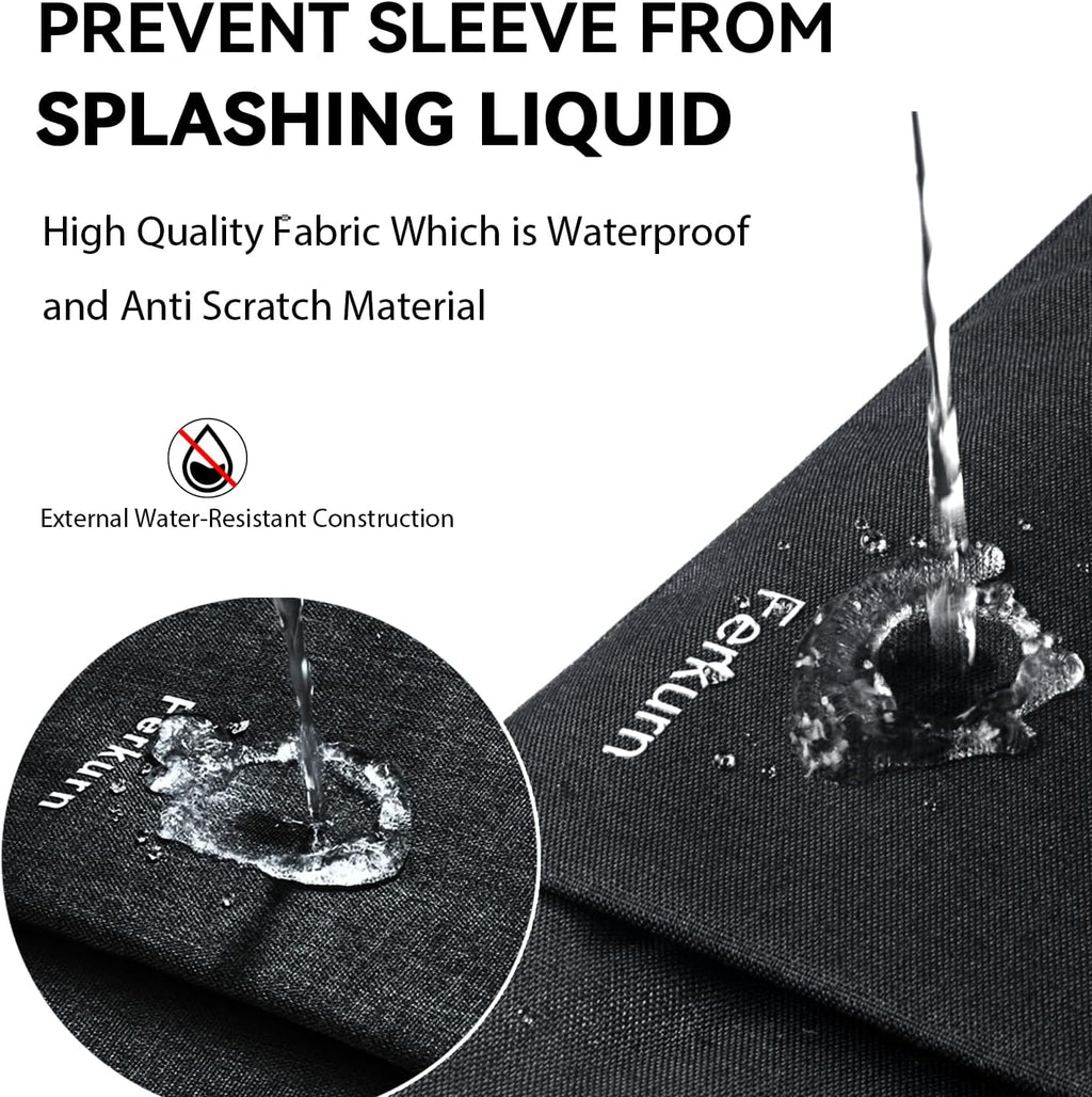 Laptop Case Sleeve for Men Women Chromebook Case Compatible with Macbook Air/Pro Lenovo Surface HP Dell ASUS Acer, 14 Inch, Black