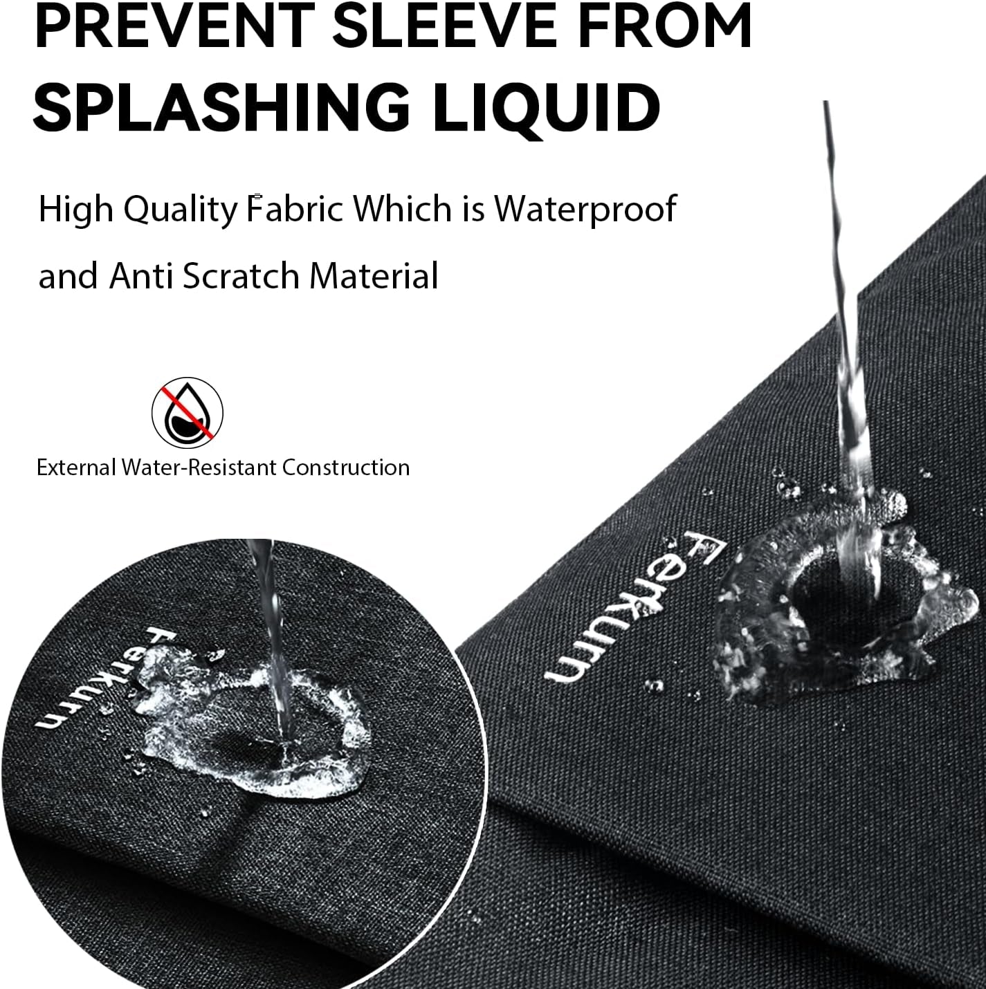 Laptop Case Sleeve for Men Women Chromebook Case Compatible with Macbook Air/Pro Lenovo Surface HP Dell ASUS Acer, 14 Inch, Black